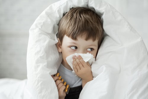 インフルエンザの子供